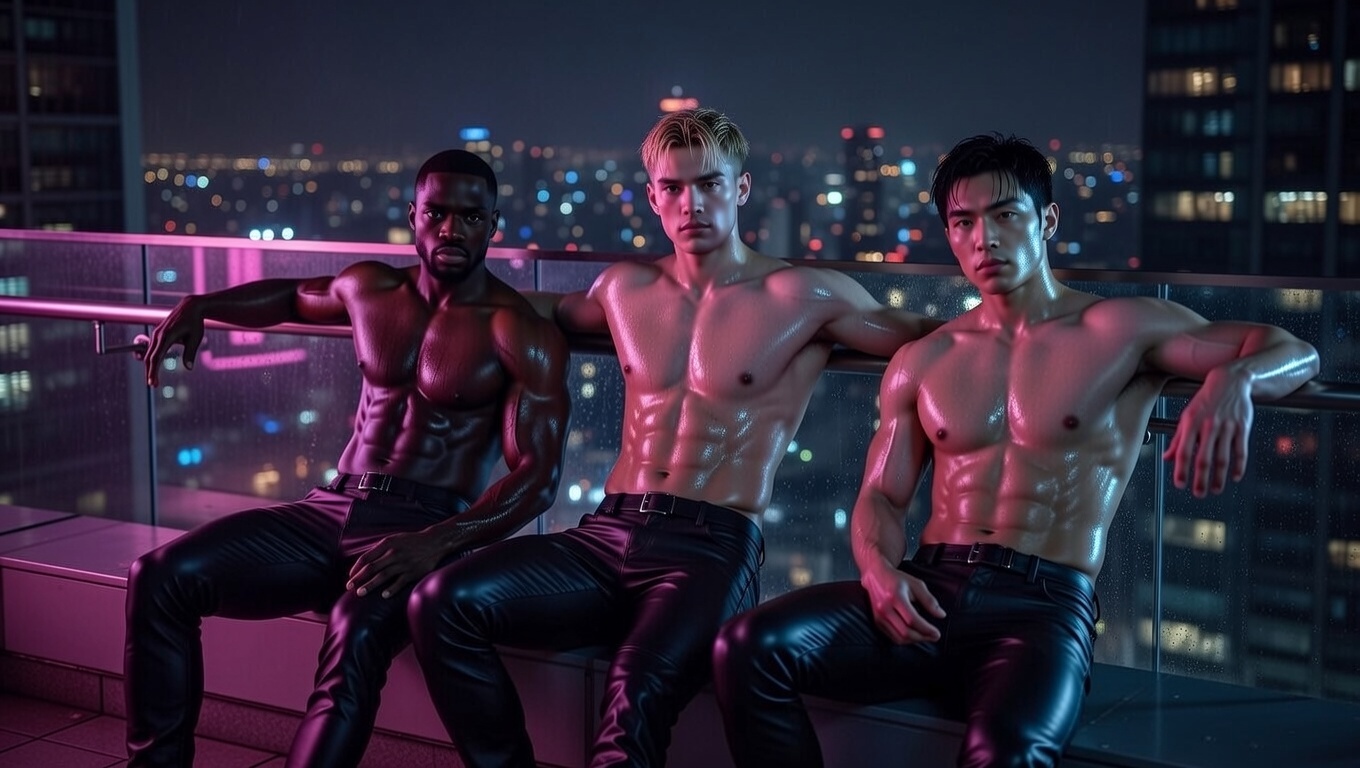 Realistic portrait of a virtual AI boyfriend